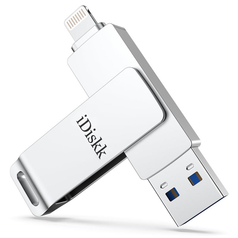 iDiskk 256GB iPhone Photo Storage Stick MFi Certified Flash Drive Photo Stick for iPhone (14/13/12/12 pro/12 pro max/11/11 Pro/XR/X) Flashdrive for iPhone iPad MacBook/Laptops/PC for Photos Videos - Image 1